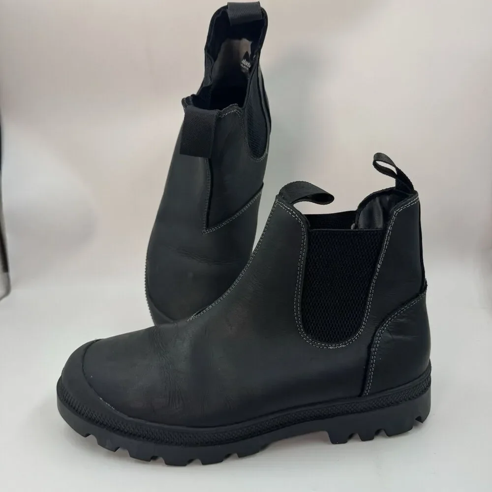 Steve Madden Insulate Waterproof Chelsea Boots Black Leather Men’s Size 8